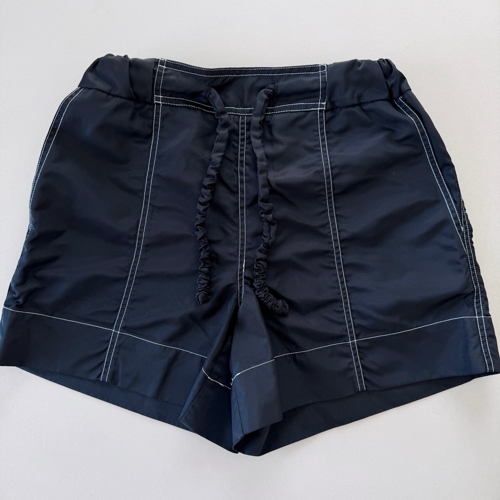 Ganni Black Drawstring Shorts in EU 34 / US 2